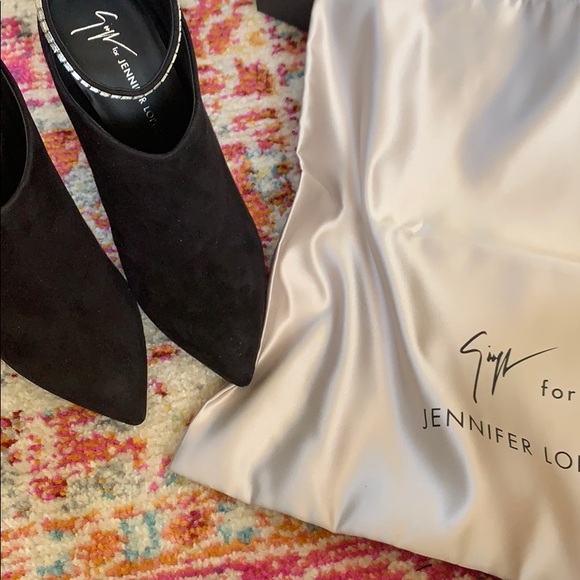 Giuseppe Zanotti Black Suede Sparkle Booties - Picture 8 of 8